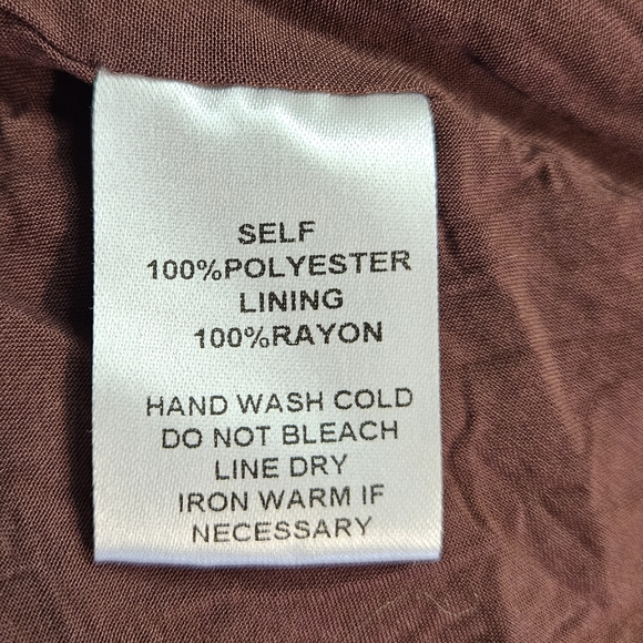 mittoshop Brown Paisley Tiered Long-Sleeve Dress - Picture 5 of 5